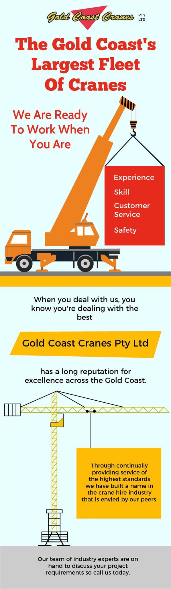 Contact Gold Coast Cranes to Hire Thoroughly Maintained Fleet of Cranes