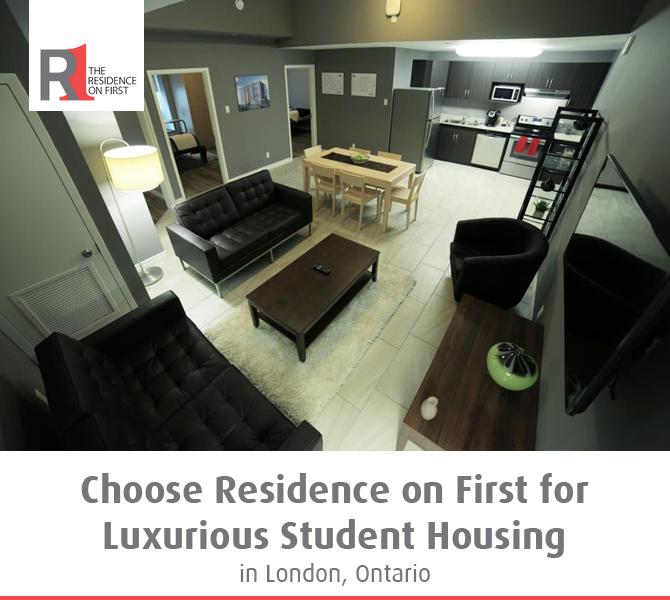 Choose Residence on First for Luxurious Student Housing in London, Ontario