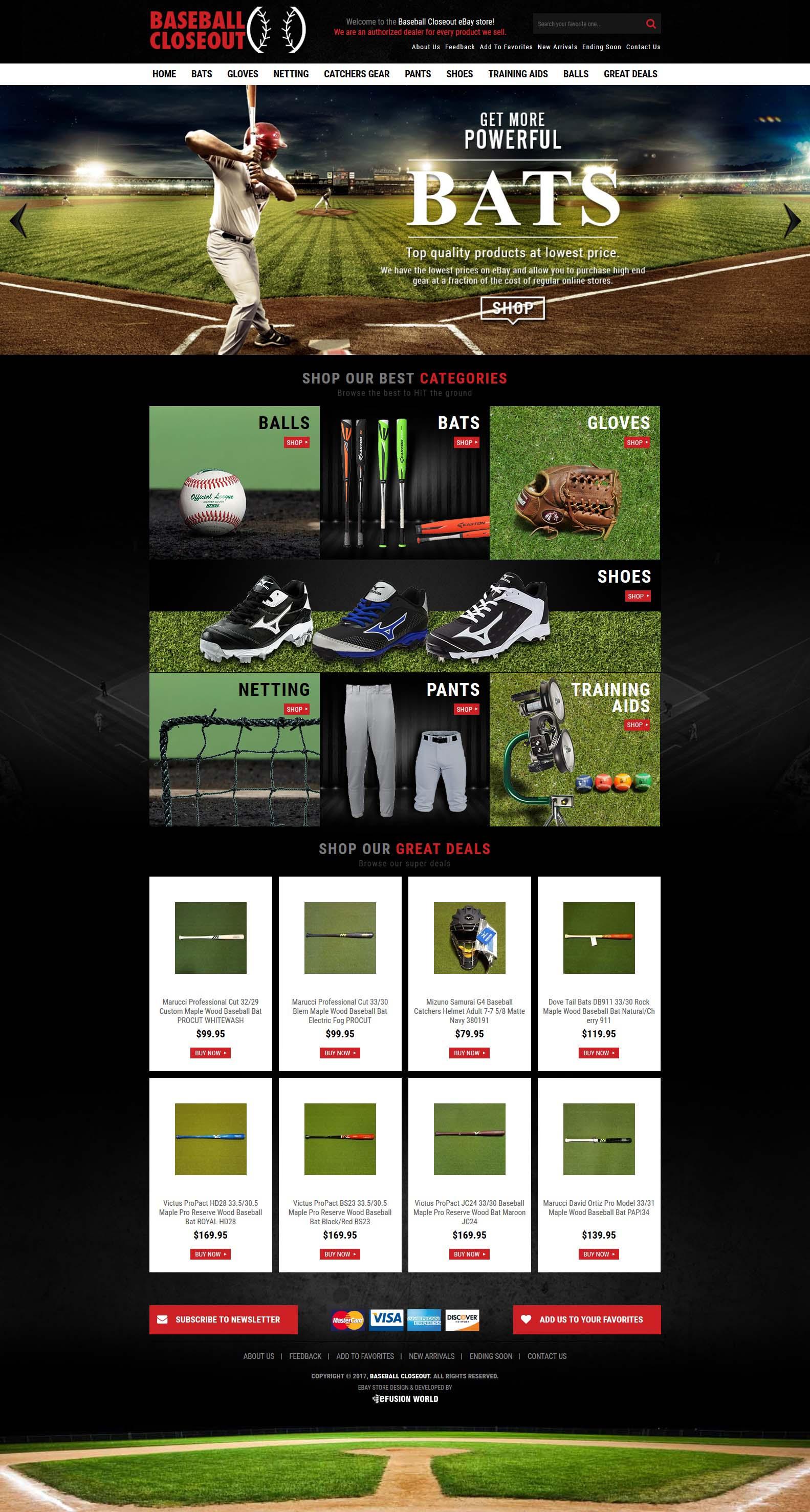 Mobile Optimized eBay Store Design Template