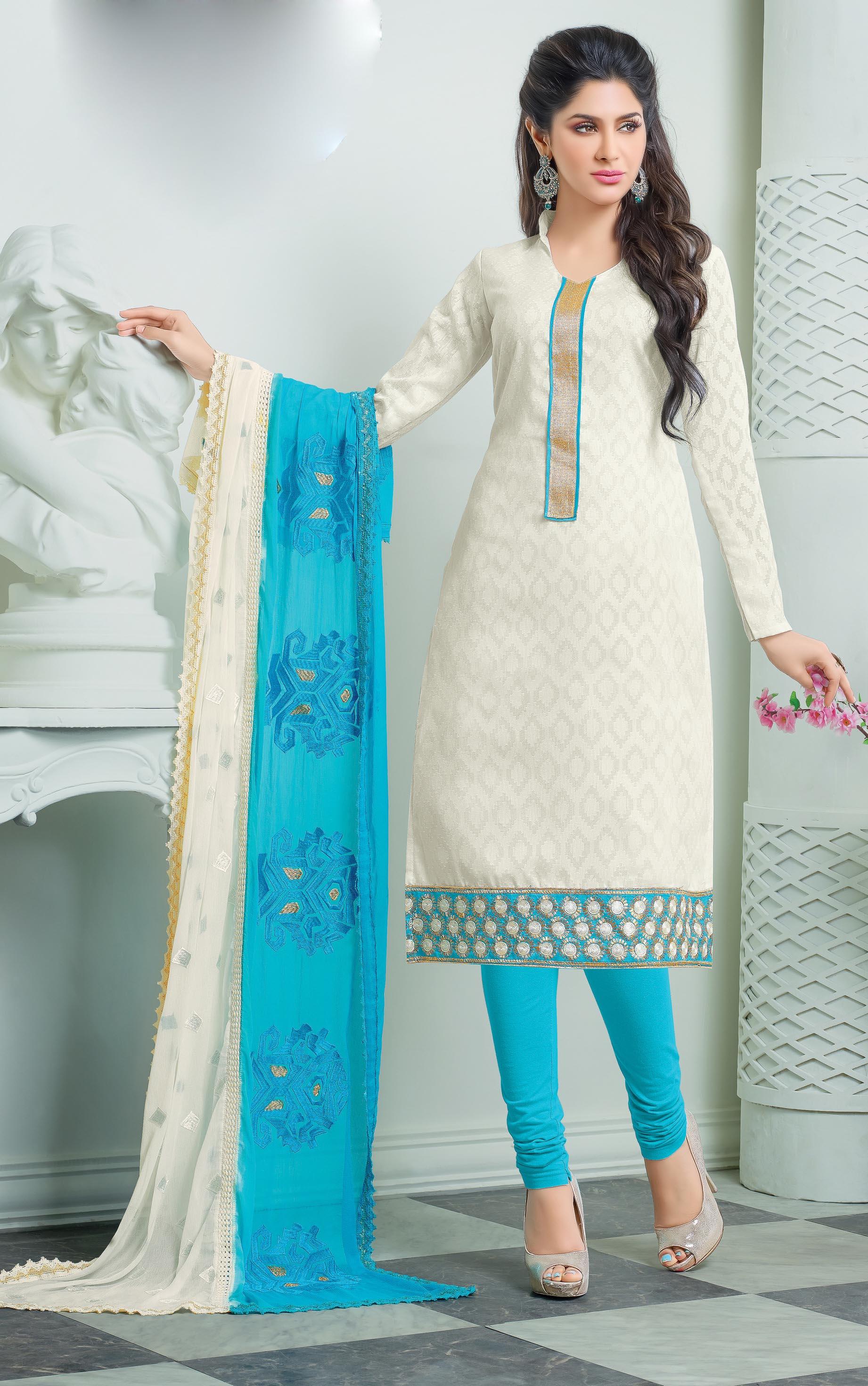 Buy Ladies Unstitched Dress Material At Reasonable Price