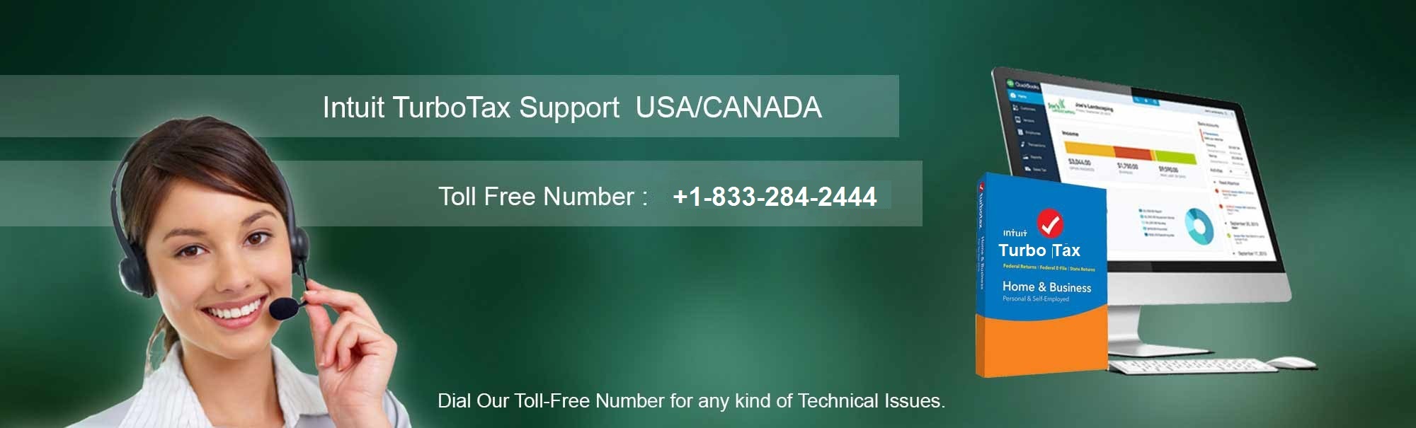 Turbo Tax Service 1-833-284-2444 Number USA