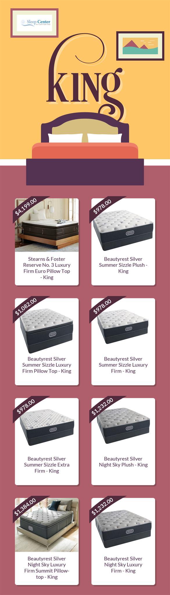 Shop for King Size Mattresses Online with Sleep Center