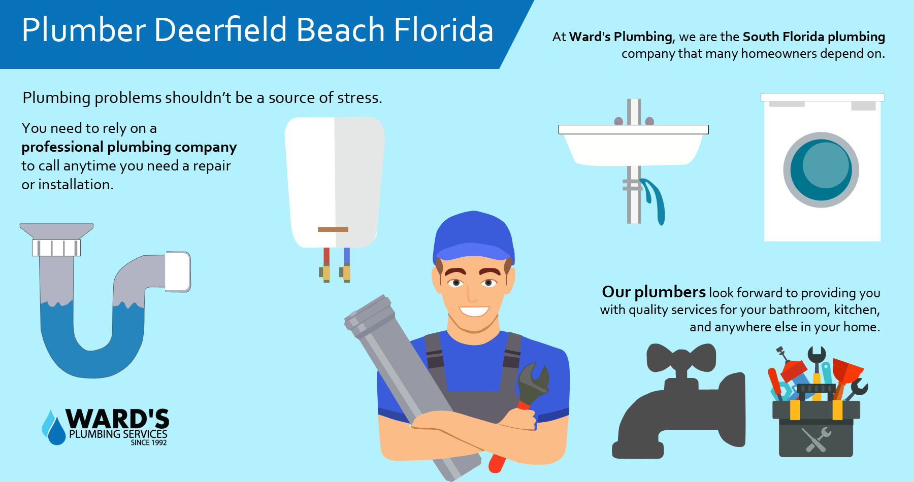 Ward’s Plumbing Services – A Team of Professional Plumbers in Deerfield Beach