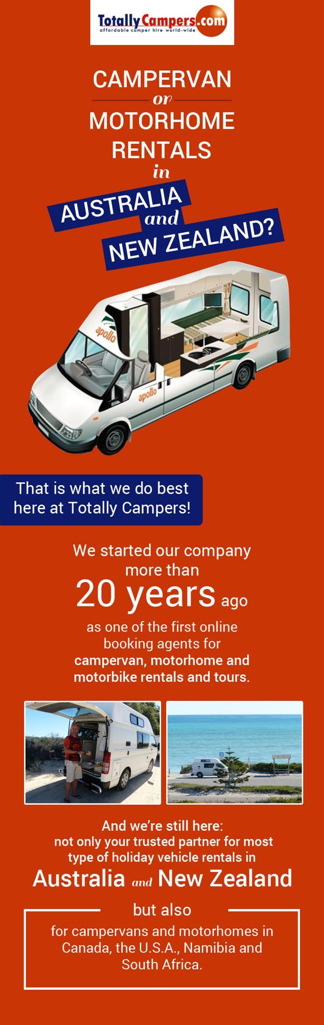 Totally Campers – A Trusted Campervan or Motorhome Rental in Australia