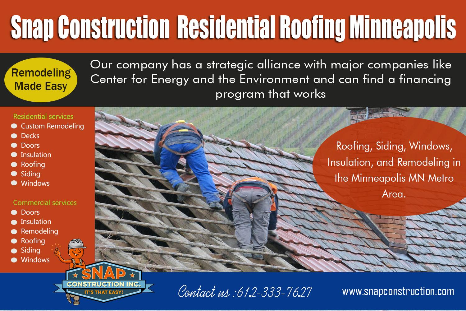 Snap Construction roofing contractor minneapolis mn