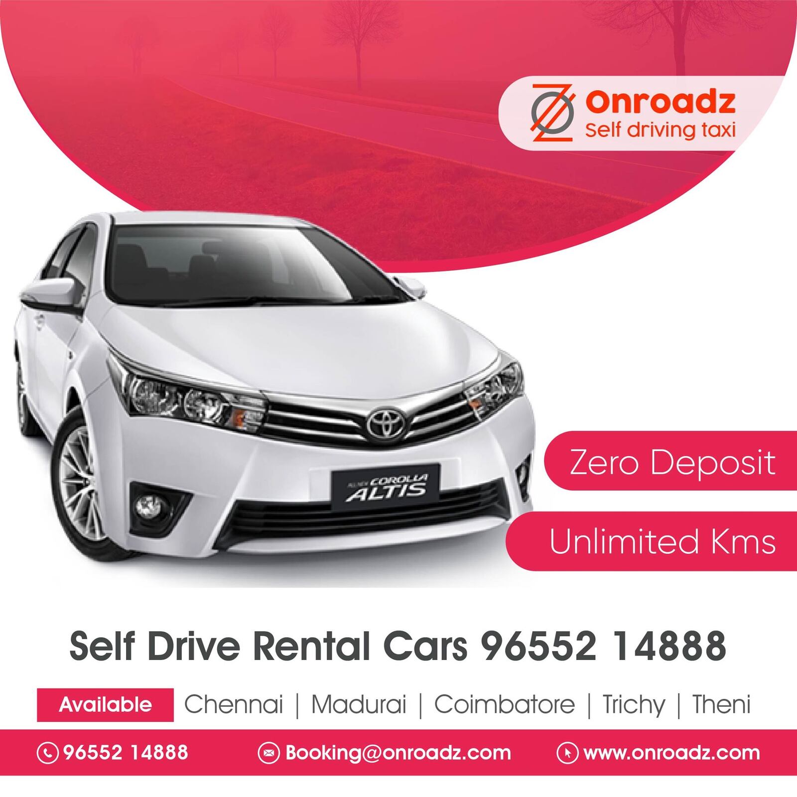 Hire Self Drive Car Rental in Vijayawada
