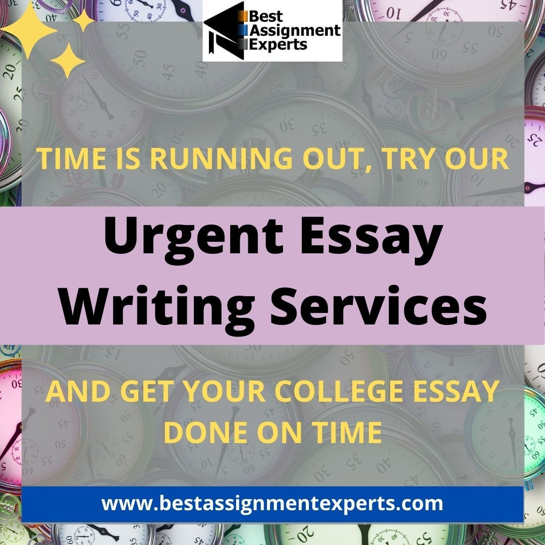 Urgent Essay Writing Services