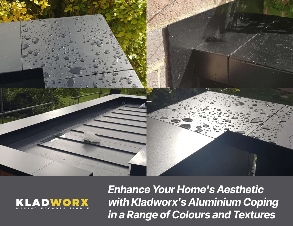 Enhance Your Home's Aesthetic with Kladworx's Aluminium Coping in a Range of Colours and Textures