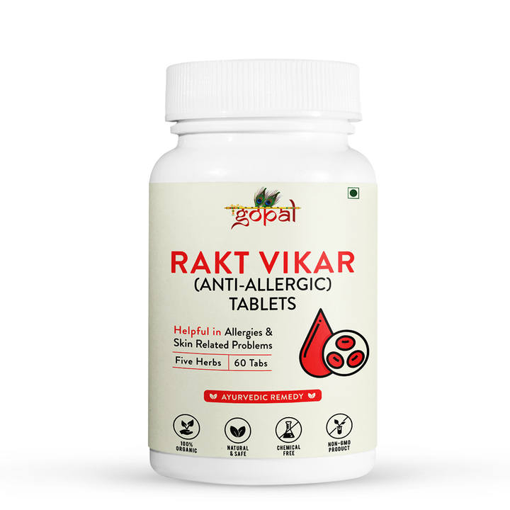 Rakt Vikar (Anti-Allergic) Tablets 60Tab - Gopal Ayurvedic Cente