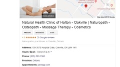 Oakville Massage