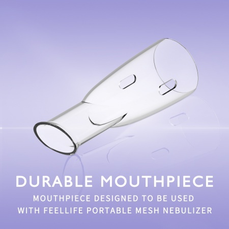 White Mouthpiece For Portable Mesh Nebulizer | Feellife
