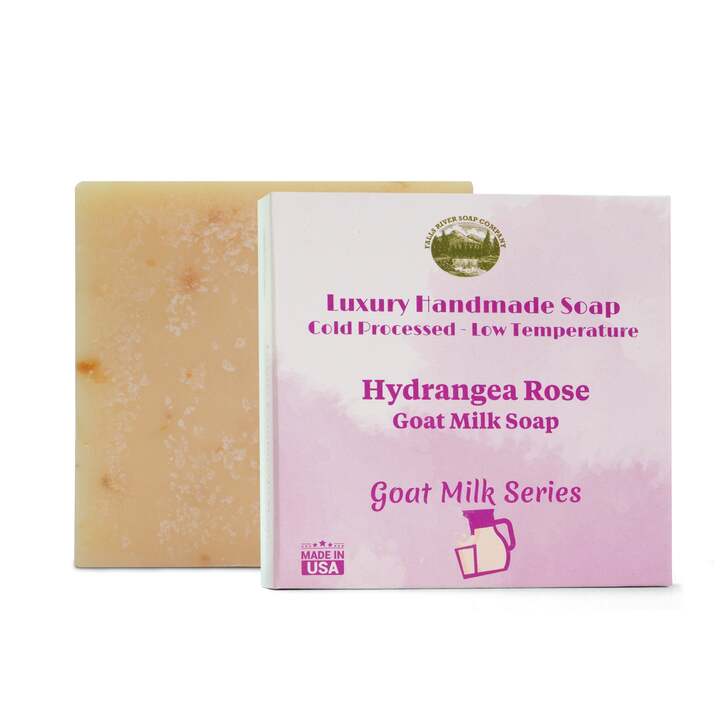 Natural Hydrangea Rose Goat Milk Soap Bar (5 Oz) | Falls River S