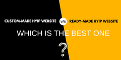 What are the difference between custom and ready-made hyip websi