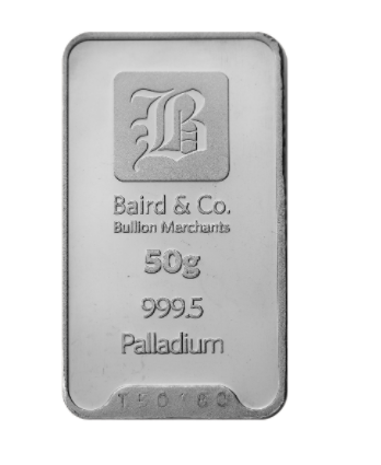 50g Palladium Bars- Buy the Best 50 gram Palladium Online