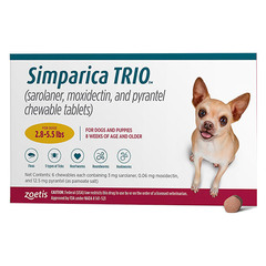 Simparica TRIO : Buy Flea &amp; Tick, Heartworm Treatment for Dogs