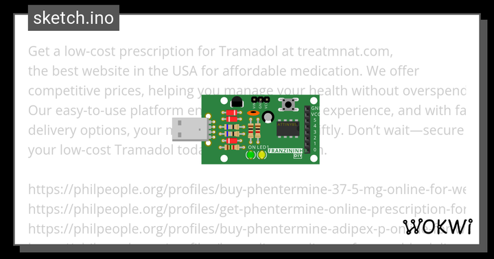 Buy Tramadol Online Low-Cost Prescription Offer - Wokwi ESP32, S