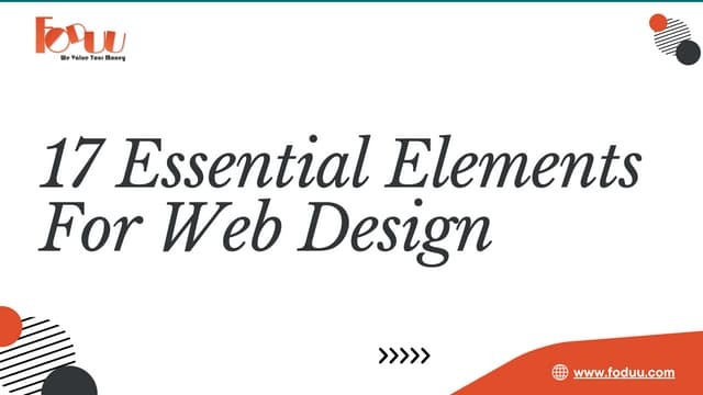 17 Essential Elements of Web Design | FODUU