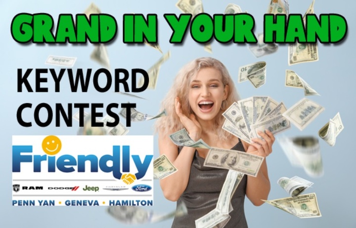 Grand In Your Hand Contest - Enter To Win Cash Prizes - giveaway