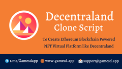 Decentraland Clone Script | Decentraland NFT Clone Script | Dece