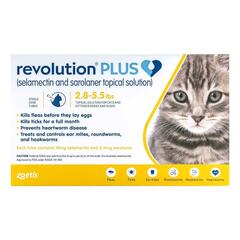 Revolution Plus : Buy Flea-Tick &amp; Heartworm Treatment For cats