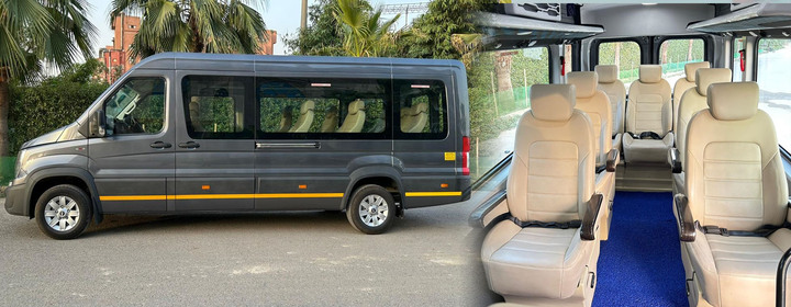 tempo traveller hire in Delhi with cheapest rate 24 per km