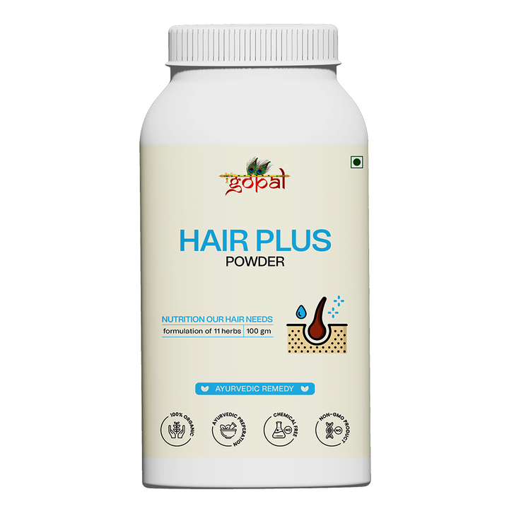 Hair Plus Powder 100gm - Gopal Ayurvedic Center