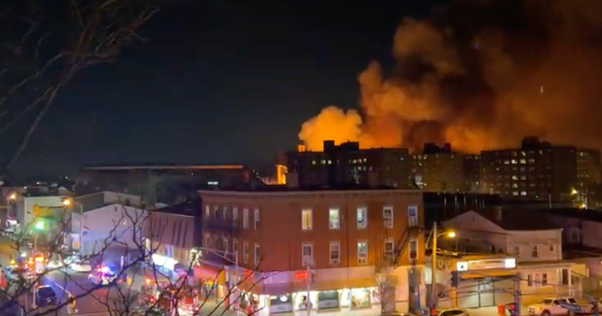 Massive fire breaks out at New Jersey chemical factory