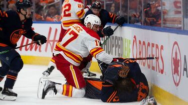 Calgary Flames' Milan Lucic ejected from Game 3 loss for charging Edmonton Oilers goalie Mike Smith