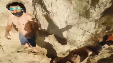 California chopper crew rescues man trapped on 500-foot cliff, video shows