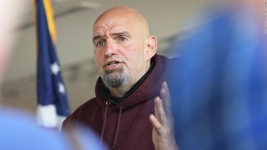 Pennsylvania US Senate candidate Fetterman suffers stroke but says he's 'well on my way to a full recovery'