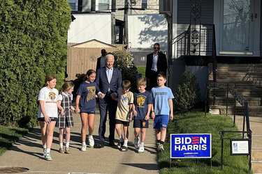 Less Rose Garden, more travel: Biden energizes his campaign