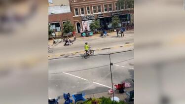 Video shows the moment shots fired during Highland Park parade - CNN Video