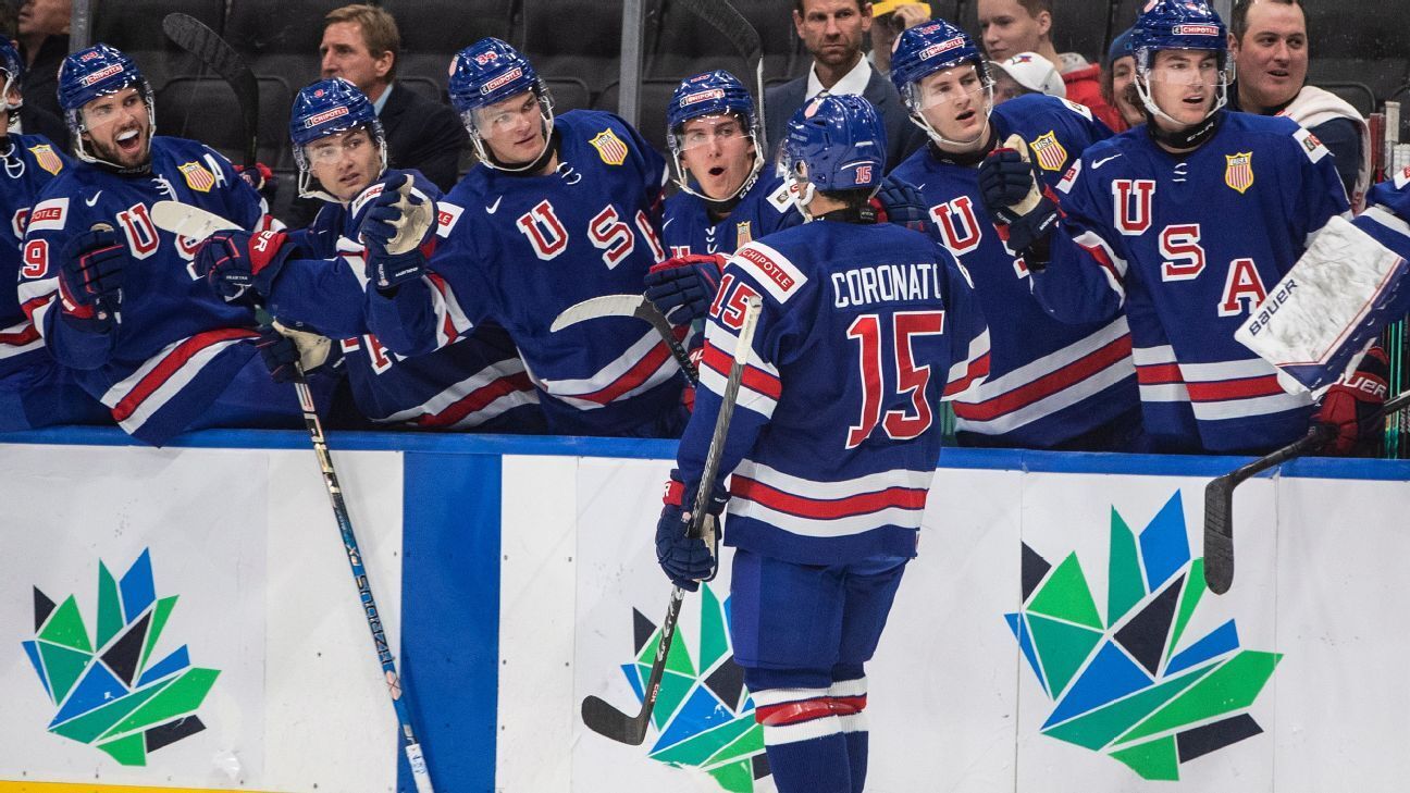United States holds off Sweden to finish group play 4-0 at world junior hockey championship