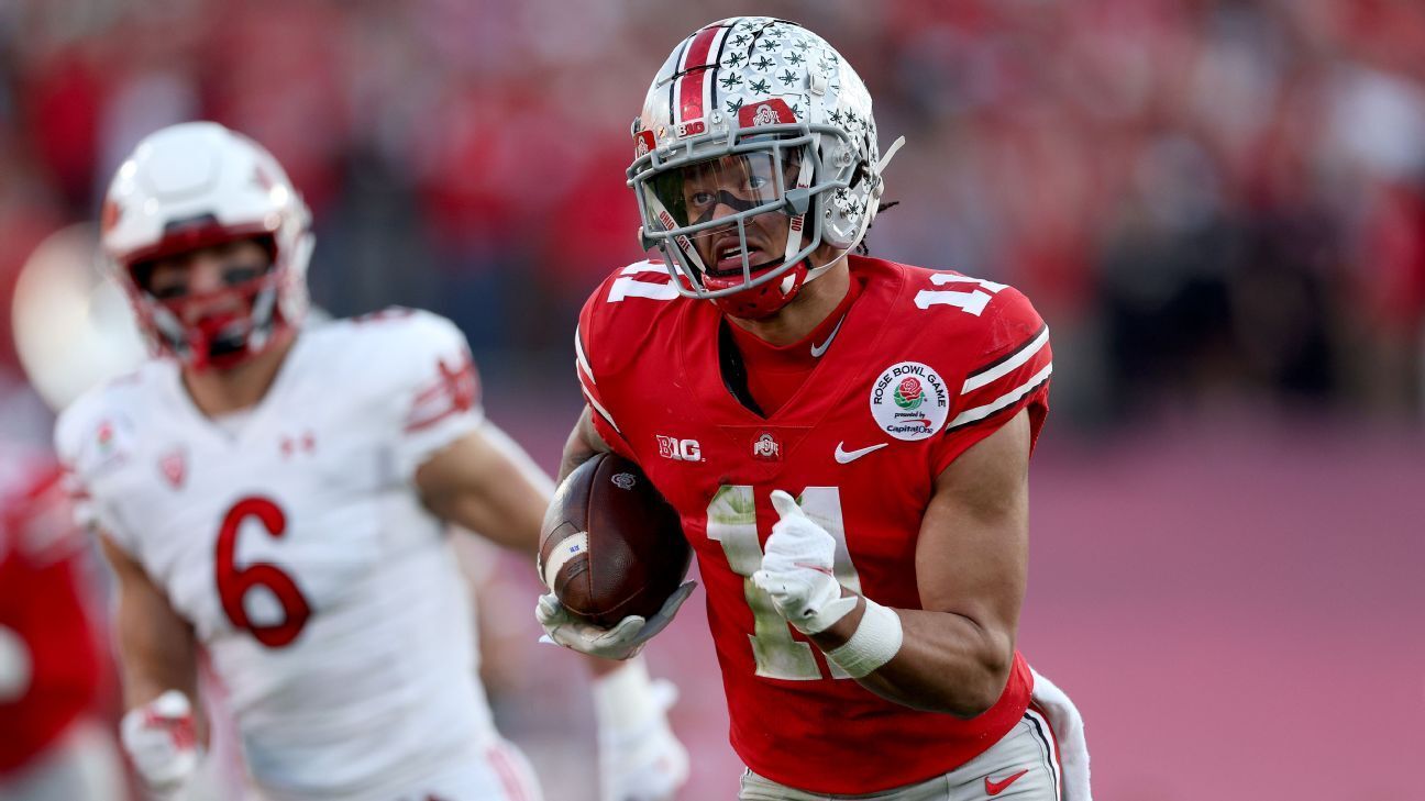 Ohio State Buckeyes without star wide receiver Jaxon Smith-Njigba against Rutgers Scarlet Knights
