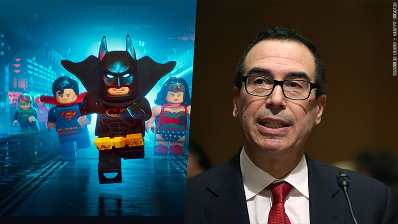 'Lego Batman' producer today. Treasury secretary tomorrow?