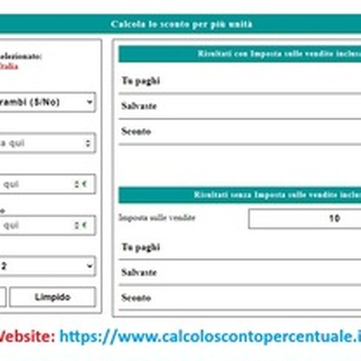 Calcolo Sconto